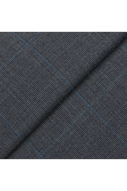 Dark Grey Plaid Suit